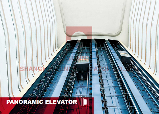 Fuji Panoramic Elevator 12 Persone Passeggeri Residenziale Glass Elevator