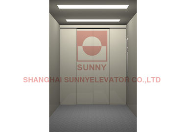 elevatore di trasporto Gearless della porta laterale dell'ascensore del carico 1.0m/S con il piatto d'acciaio dipinto