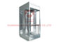 elevatore panoramico di vetro di costruzione di legno del corrimano 3C di 630kg VVVF