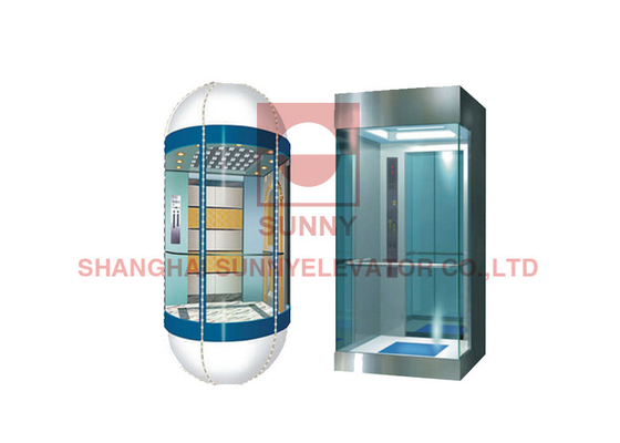 Elevatore di vetro panoramico di controllo panoramico dell'elevatore VVVF con il dispositivo di decelerazione