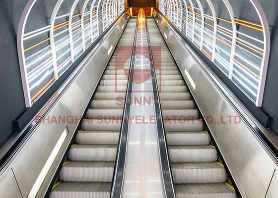 0.5m/S Escalator & Moving Walkway con sistema di risparmio energetico in acciaio inossidabile / alluminio