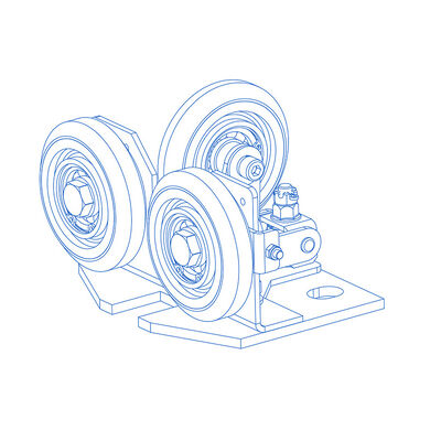 Materiale di gomma/PU Semi-elastico Guida a rulli per scarpe Parti di sicurezza per ascensori