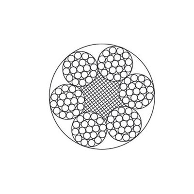 La CINA Corde di filo di acciaio non galvanizzato 6x19+IWR, 1570-1870MPa, 3-46 mm, per sollevamento e trascinamento, carico di rottura elevato fornitore