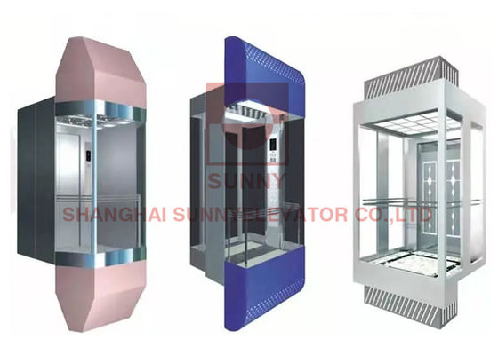Elevatori panoramici dell'ascensore dell'acciaio inossidabile LMR 1000kg VVVF di Roomless