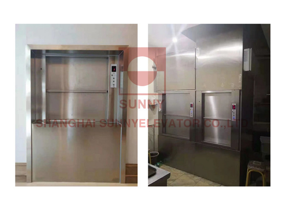 0.4m/S Cucina Alimenti Dumbwaiter ascensore con tecnologia di modulazione di frequenza VVVF