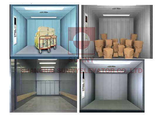1000 kg-5000 kg Guida elevatore per magazzini industriali Ferrovie Cargo idraulico Ascensore merci Ascensore merci Ascensore merci