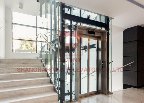 Premium due pannelli centro apertura porta cabina ascensore regolare funzionamento automatico