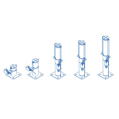 Access Elevator Parts Elevator Oil Buffer con velocità nominale ≤ 1,75 m/s