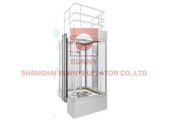 CE 3500lbs Esterno Panoramico Commerciale Glass Elevators Lift Center Porta di apertura