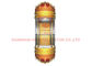 Ascensori di vetro panoramici del semicerchio 1000kg VVVF del pavimento del PVC con la porta di apertura concentrare
