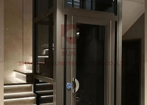AC Drive 400KG carico ascensore residenziale con porta aperta al centro per un uso domestico confortevole