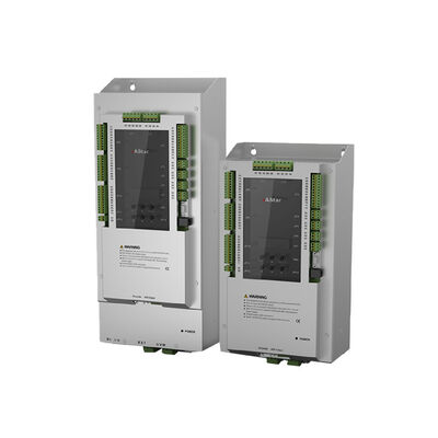 Controller di azionamento integrato per ascensori AC 340–510 V con corrente di uscita nominale di 9–23,6 A e THD < 4%