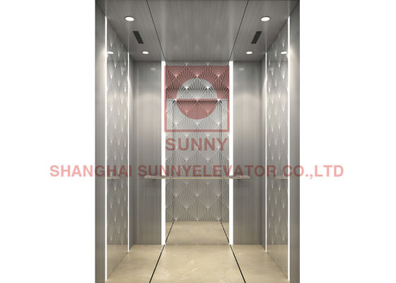 Elevatore domestico residenziale elegante di Rose Gold 320kg Roomless con la porta di apertura concentrare