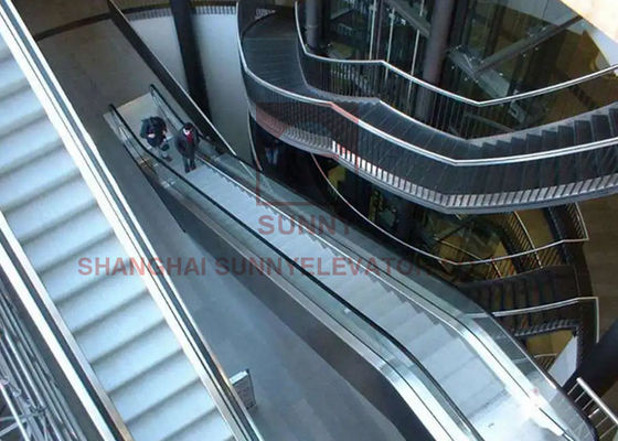 Tre cascate VVVF Escalator commerciale con struttura in acciaio inossidabile 304 e velocità 0,5m/s