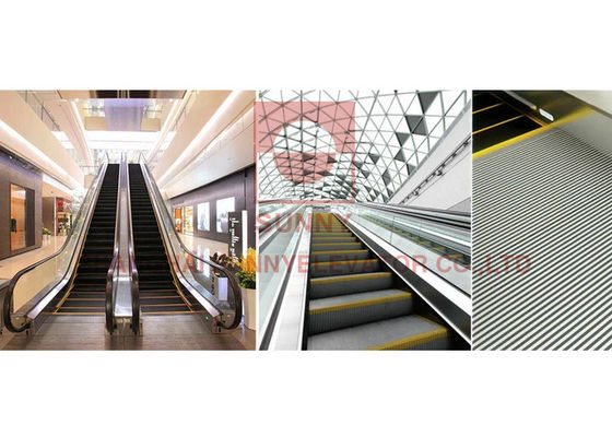 0.5m/S Velocità VVVF Controllo Escalator commerciale interno con angolo di 30 gradi per centri commerciali
