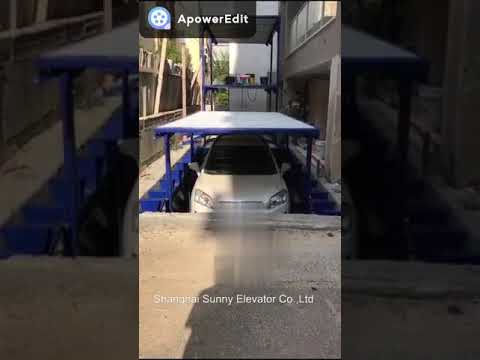 Sistema idraulico dell'ascensore di parcheggio a due posti con verniciatura a polvere Azionamento 380V